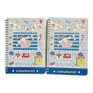 Cinnamoroll Notebook Spiral Memo Writing Pad Set of 2 NEW